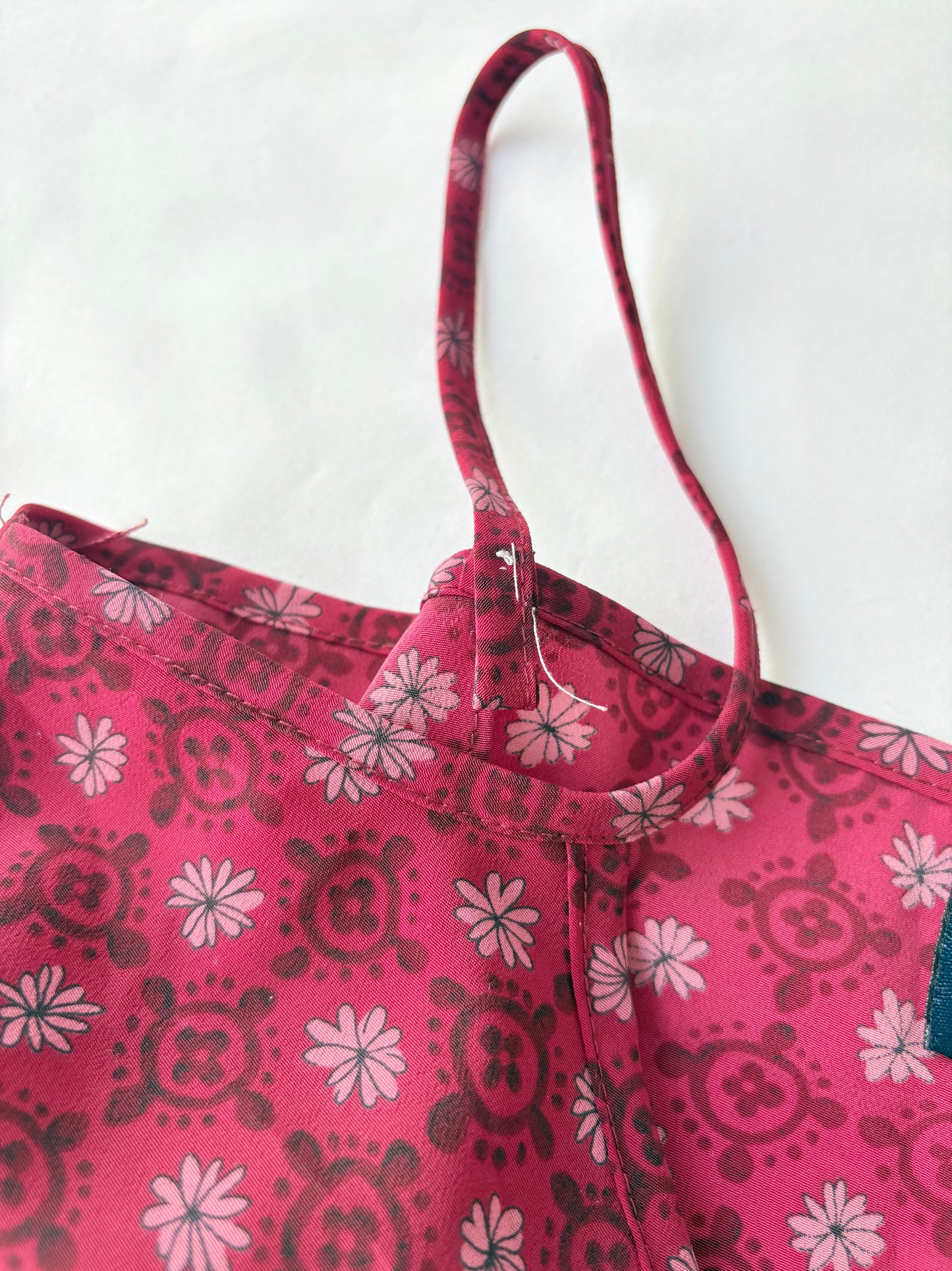 00’s Floral tie mini dress | Size 10