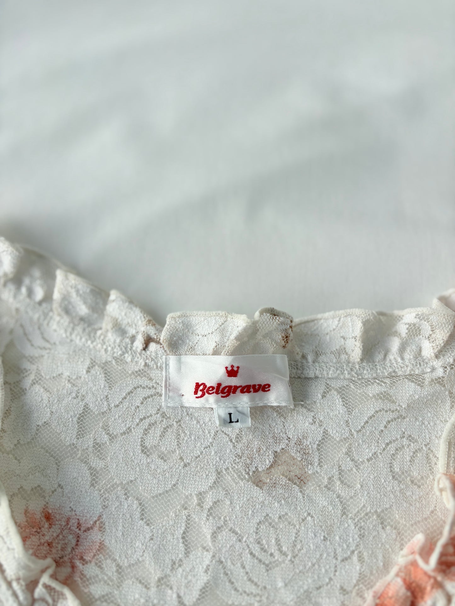 00’s Peach lace cami | Size 12