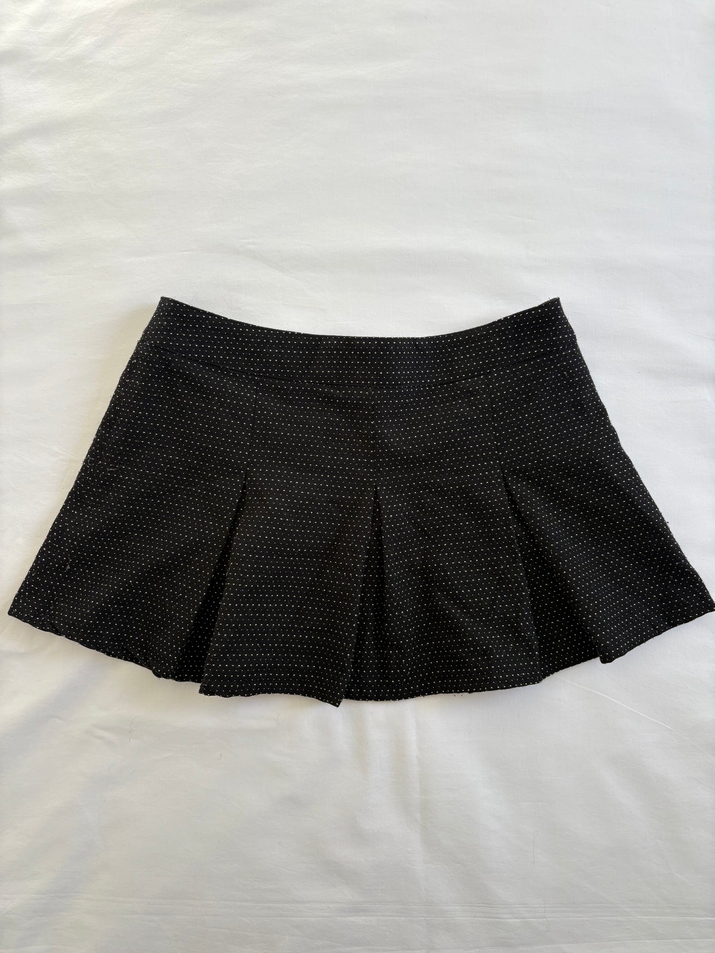 00’s Polka dot pleated mini skirt | Size 6