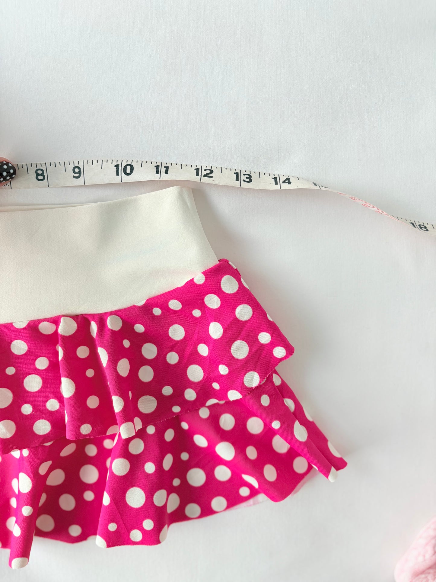 00’s Polka dot micro mini skirt | Size 6-8