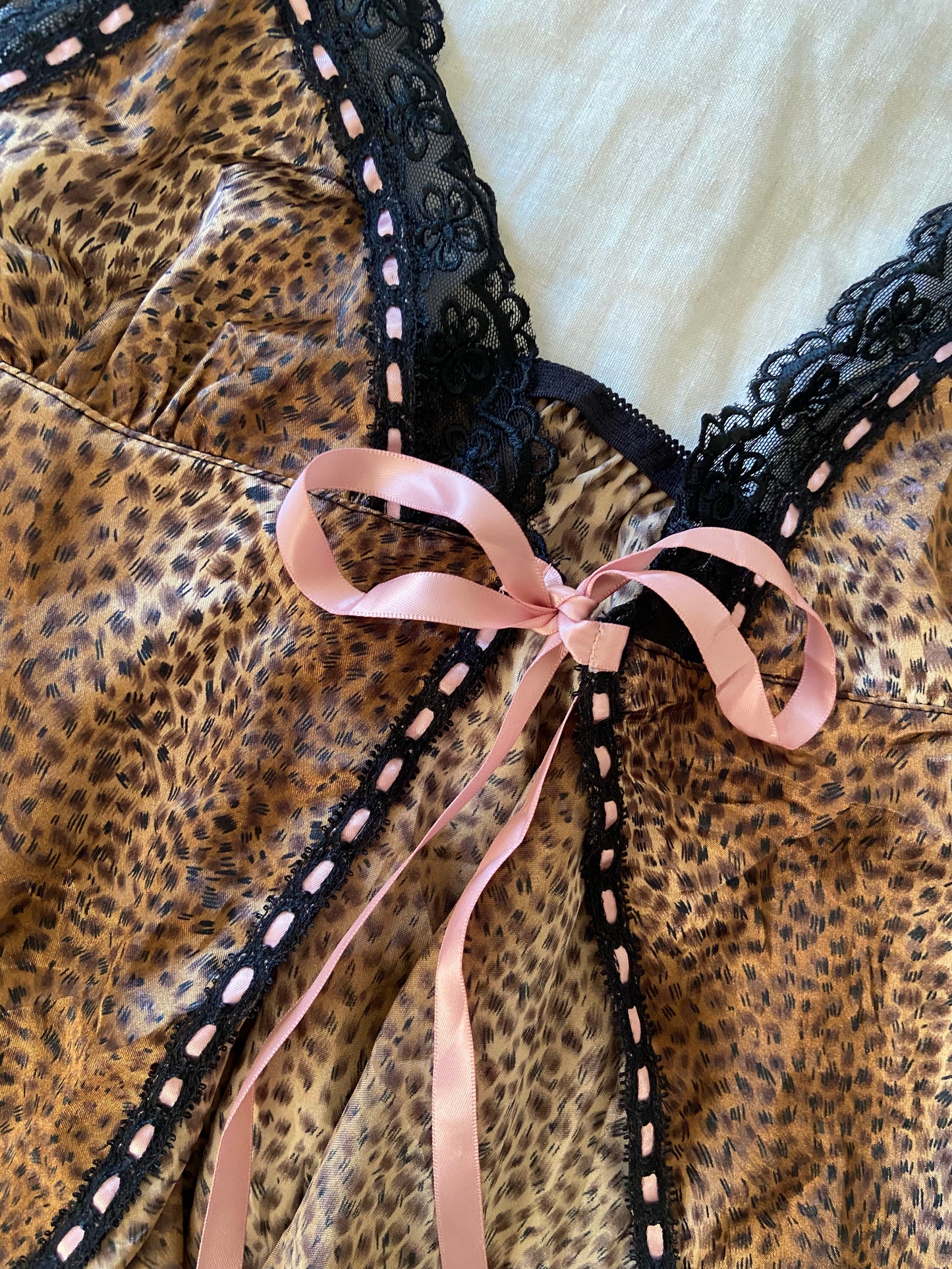 00’s Leopard pink cami | Size 10-12