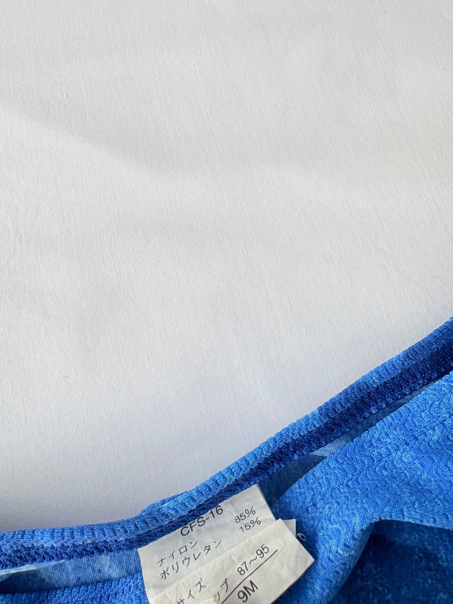 00’s Hibiscus blue mini skirt | Size 6-8