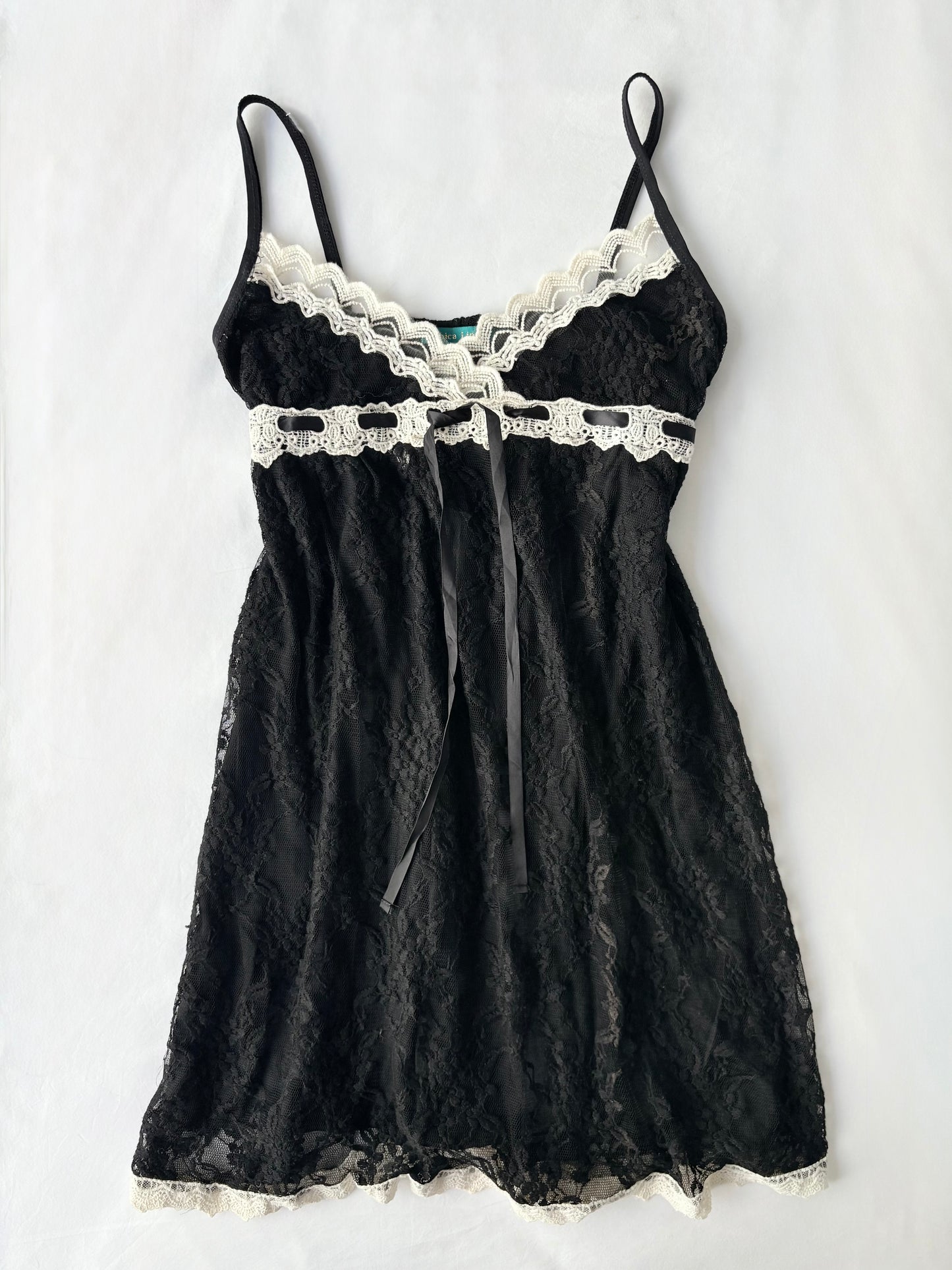 00’s Japanese lace mini dress | Size 10
