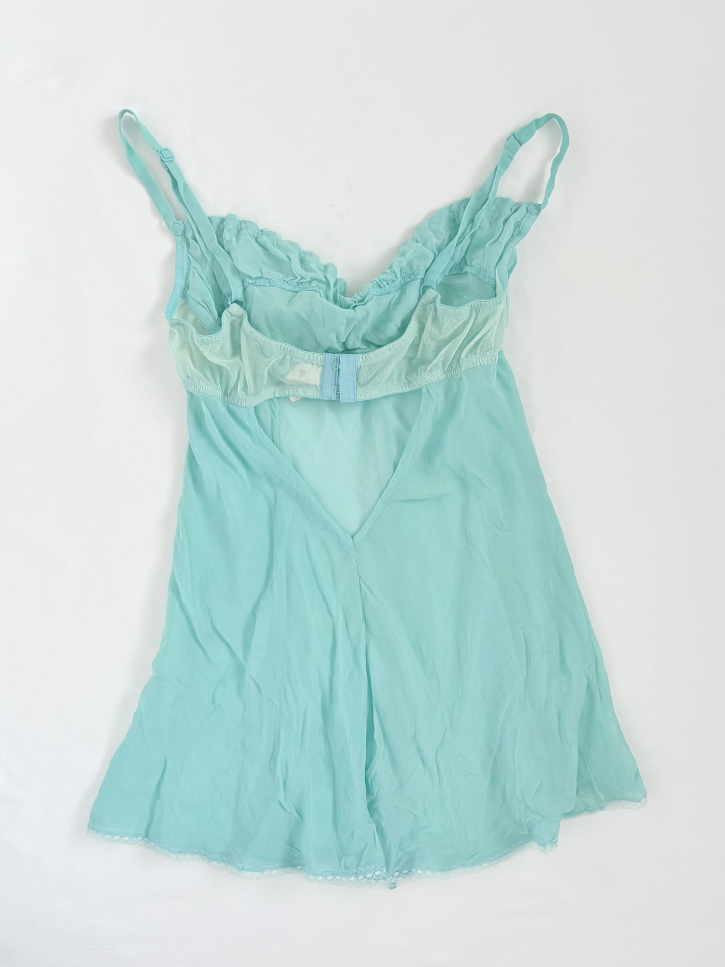 00’s Victorias Secret silk teal cami | Size XS