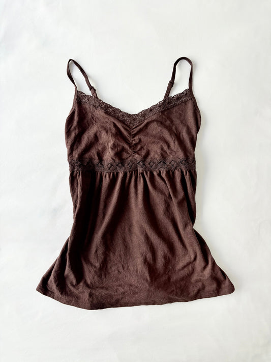 00’s Brown babydoll cami | Size 10
