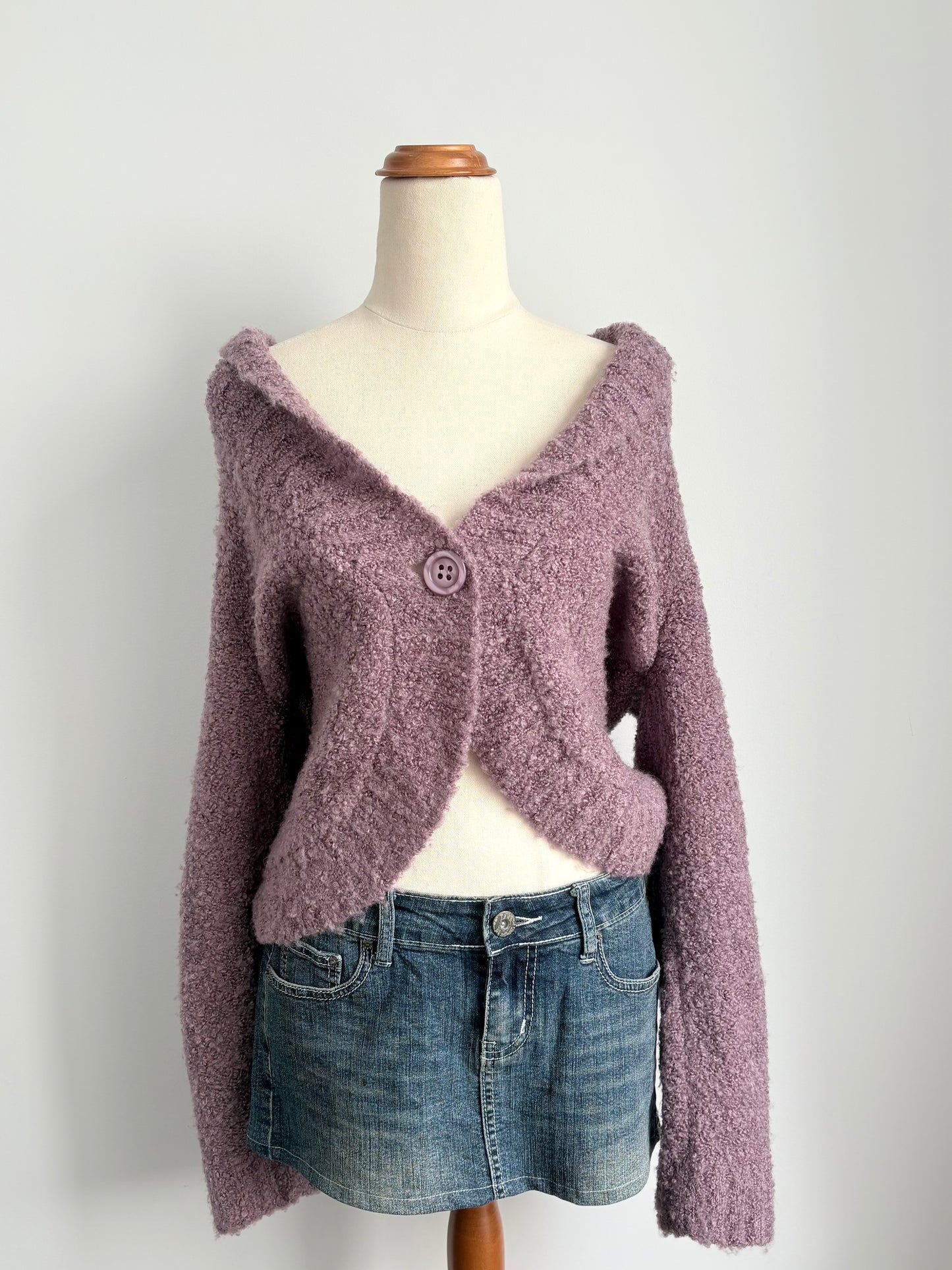 00’s Hot Options purple cardigan | Size 14