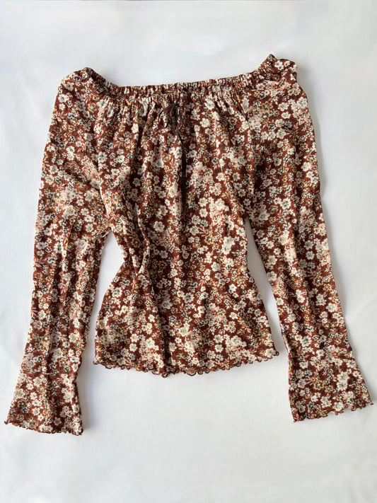 00’s Presse flared floral top | Size 10