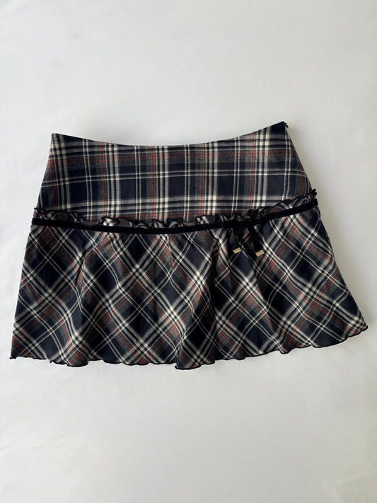 00’s Red House plaid mini skirt | Size 8