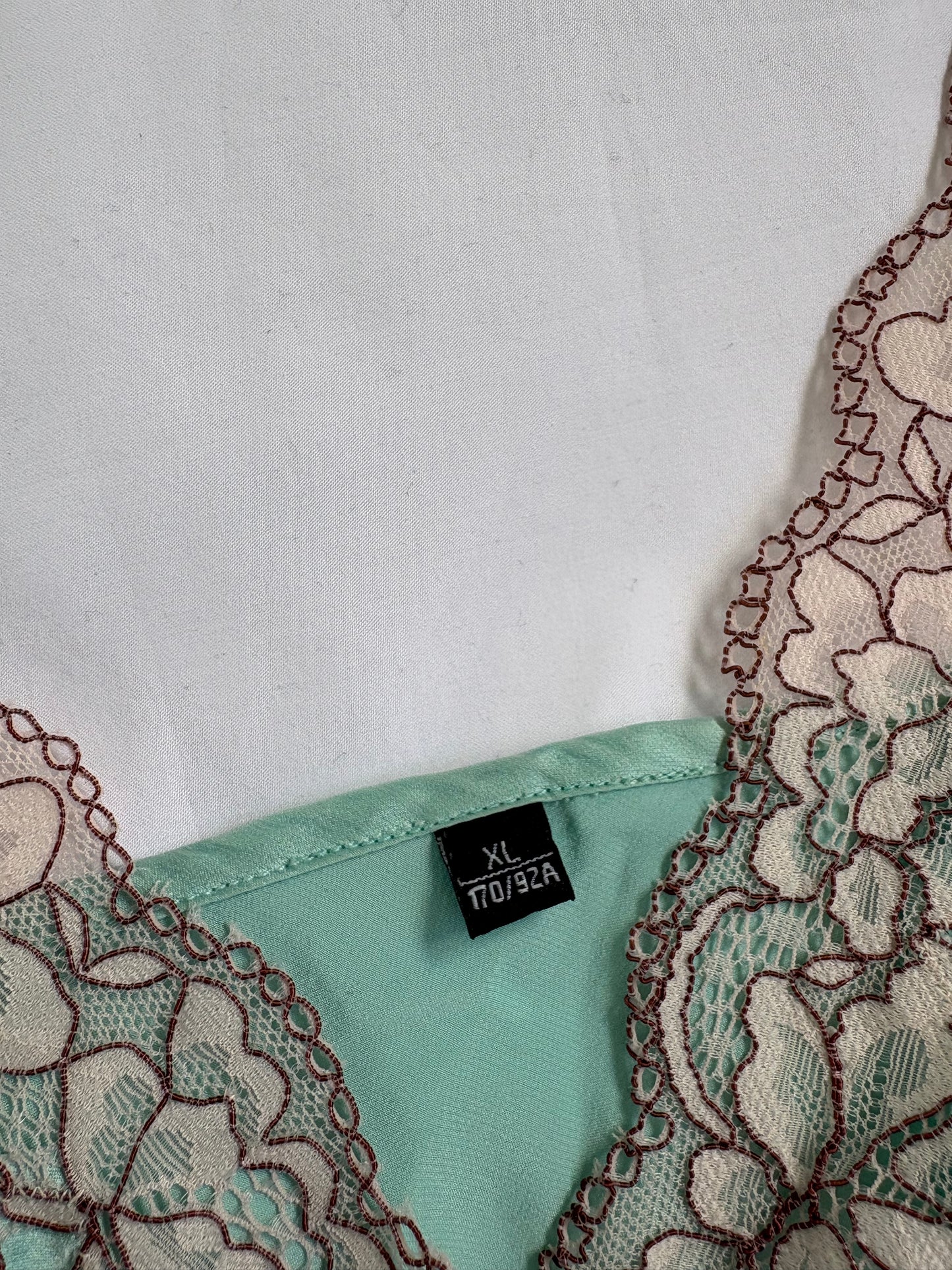 Teal lace slip dress | Size 12