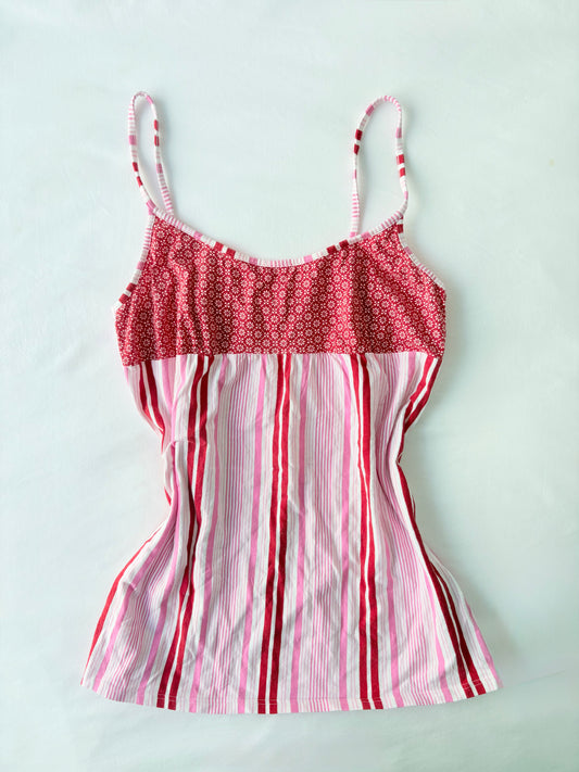 00’s Pink patterned cami | Size 12