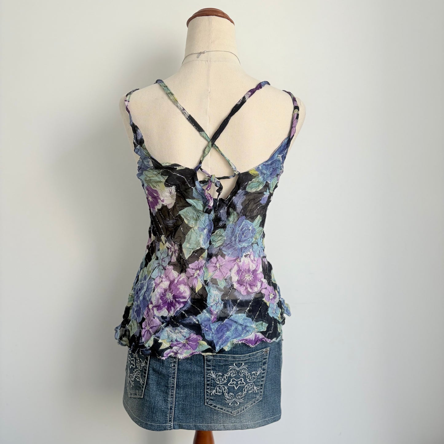 00’s Honeysuckle Rose sequin top | Size 8-10