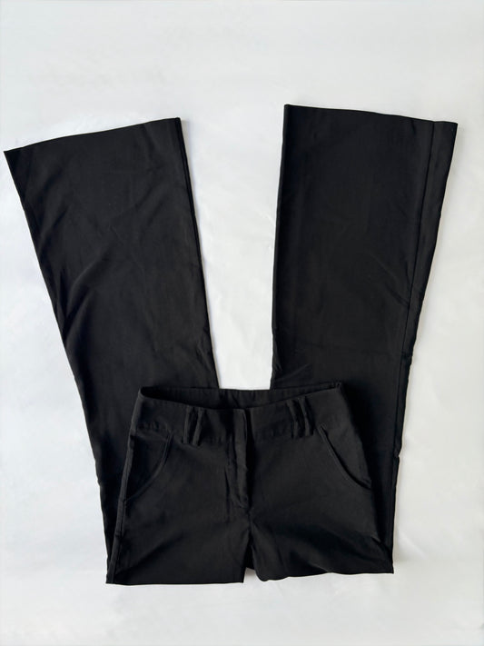 00’s Flared Garage black pants | Size 8