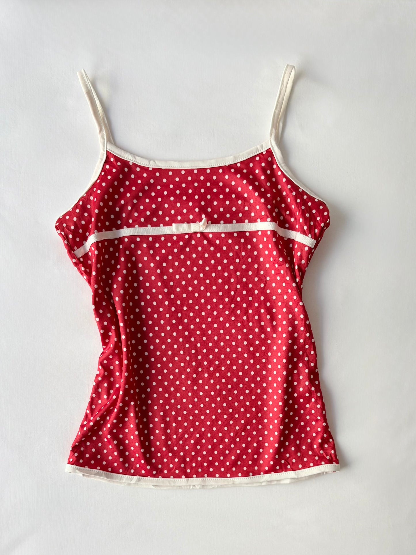 00’s Red polka dot tank | Size 6