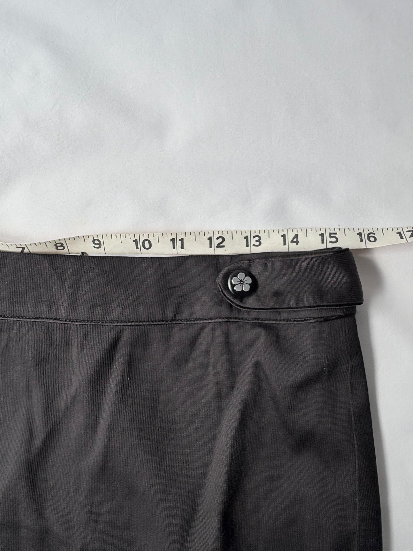 00’s Floral black mini skirt | Size 10