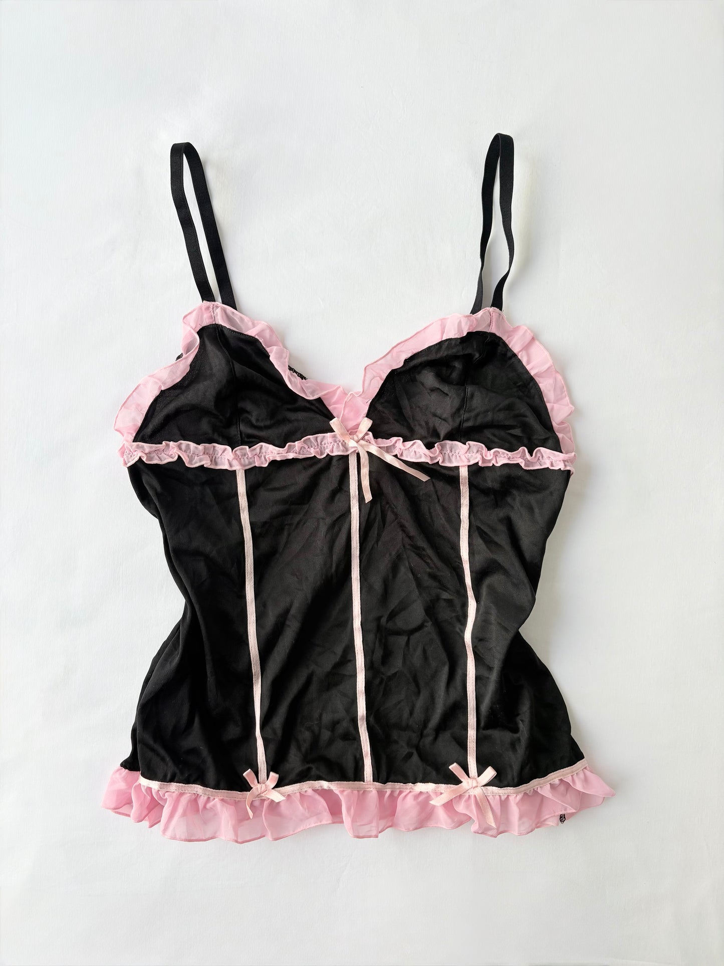00’s Ruffle bow Japanese cami | Size 12