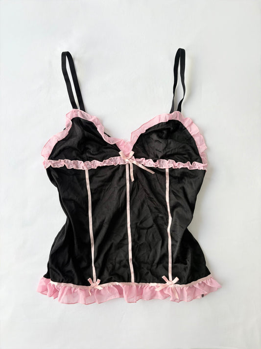 00’s Ruffle bow Japanese cami | Size 12