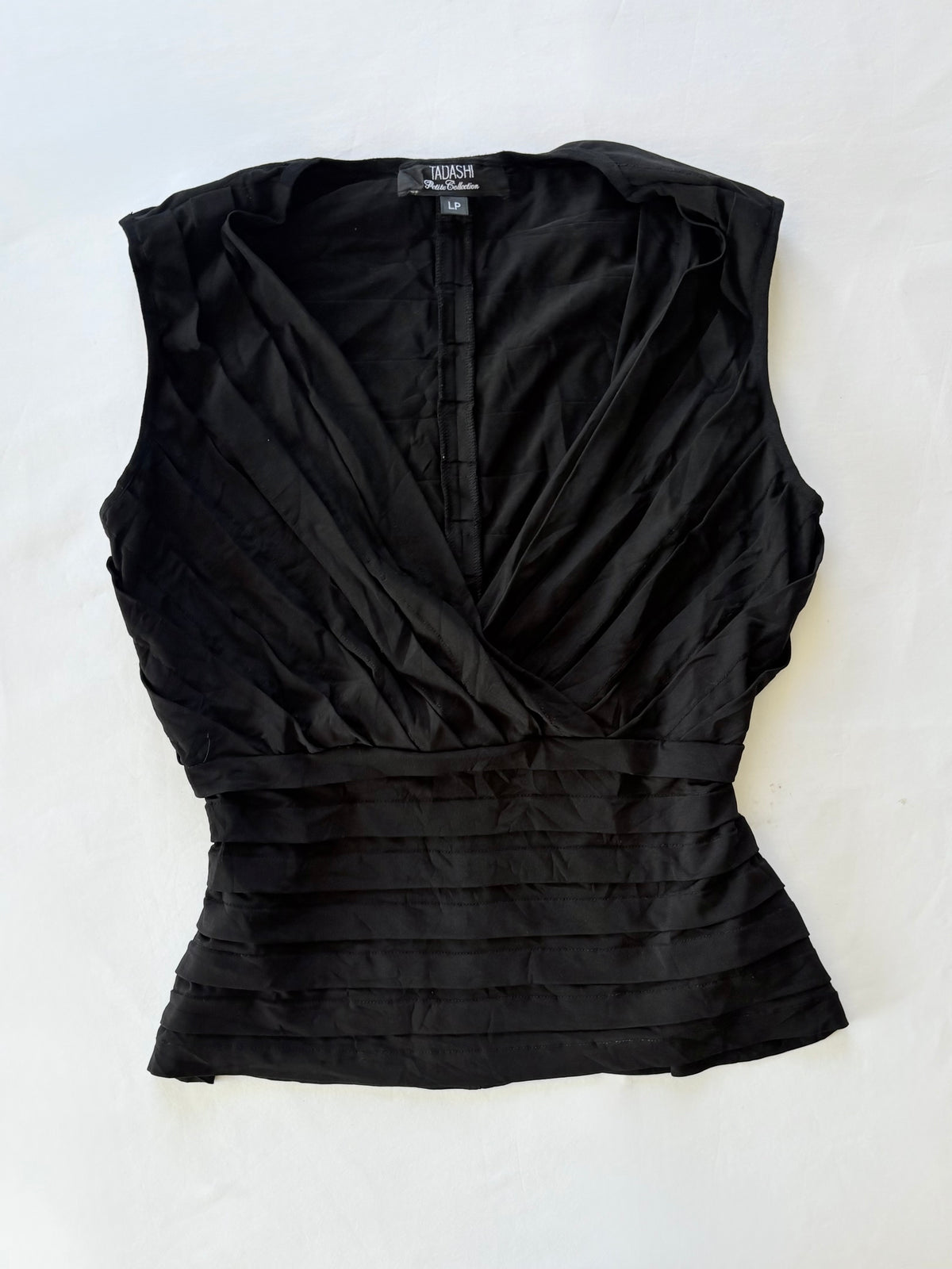 00’s Tadashi black layered top | Size 12