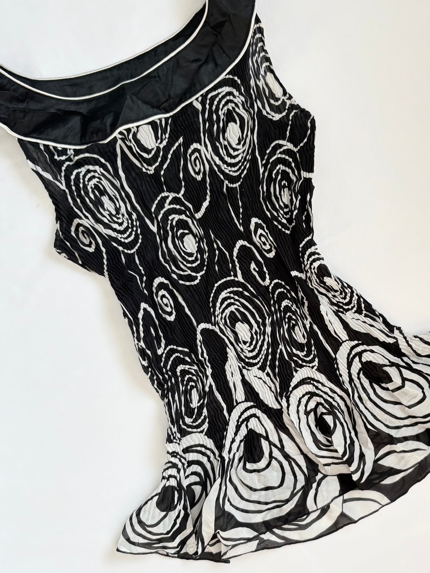 00’s Boat neck crinkle top | Size 8