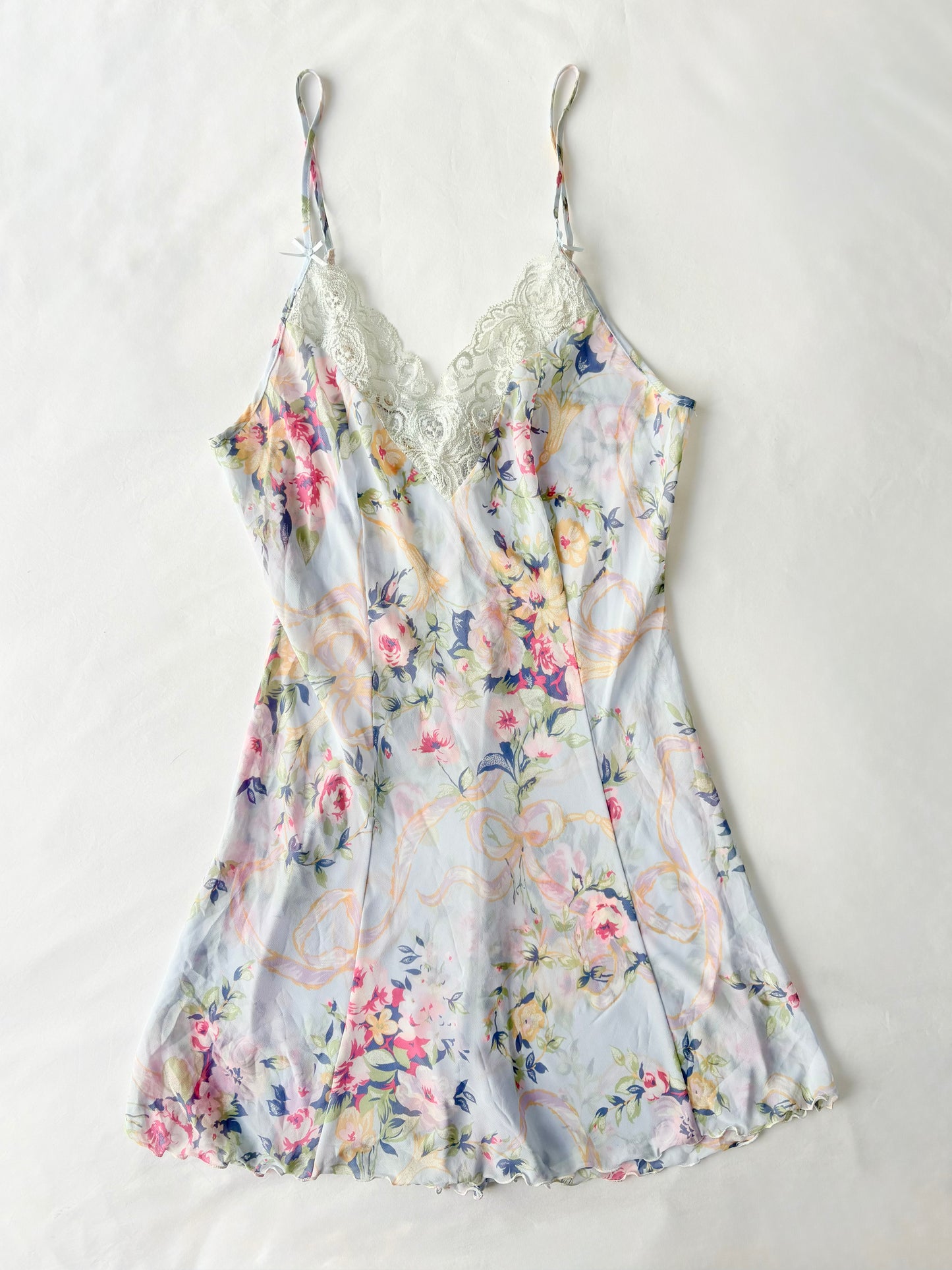 00’s Japanese bow mini dress | Size 8