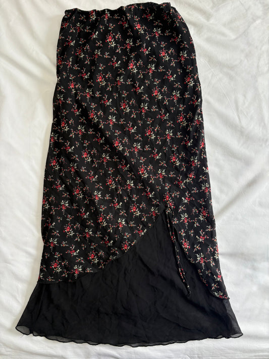 00’s Floral maxi skirt | Size 12