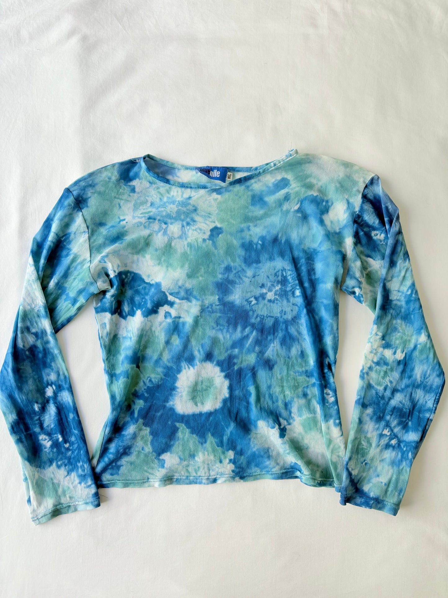 00’s Micro mesh Blue Nile top | Size 10