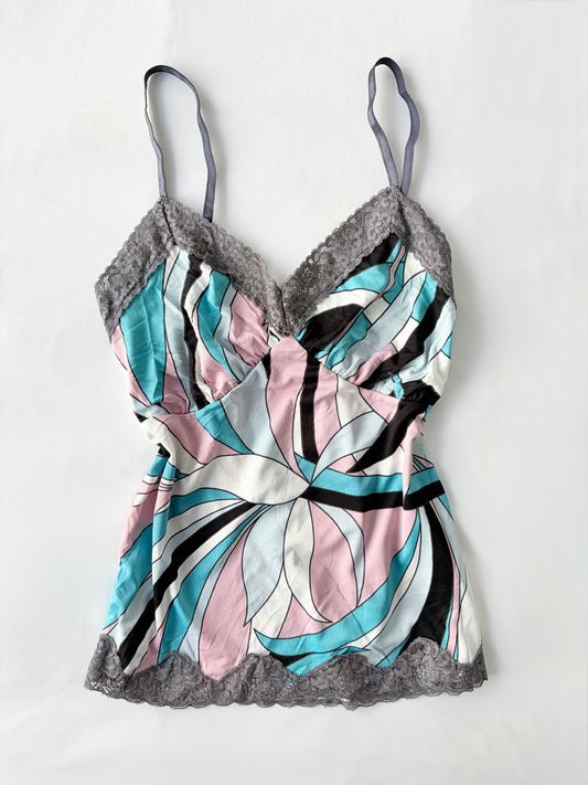 00’s Tip Tip patterned cami | Size 8-10