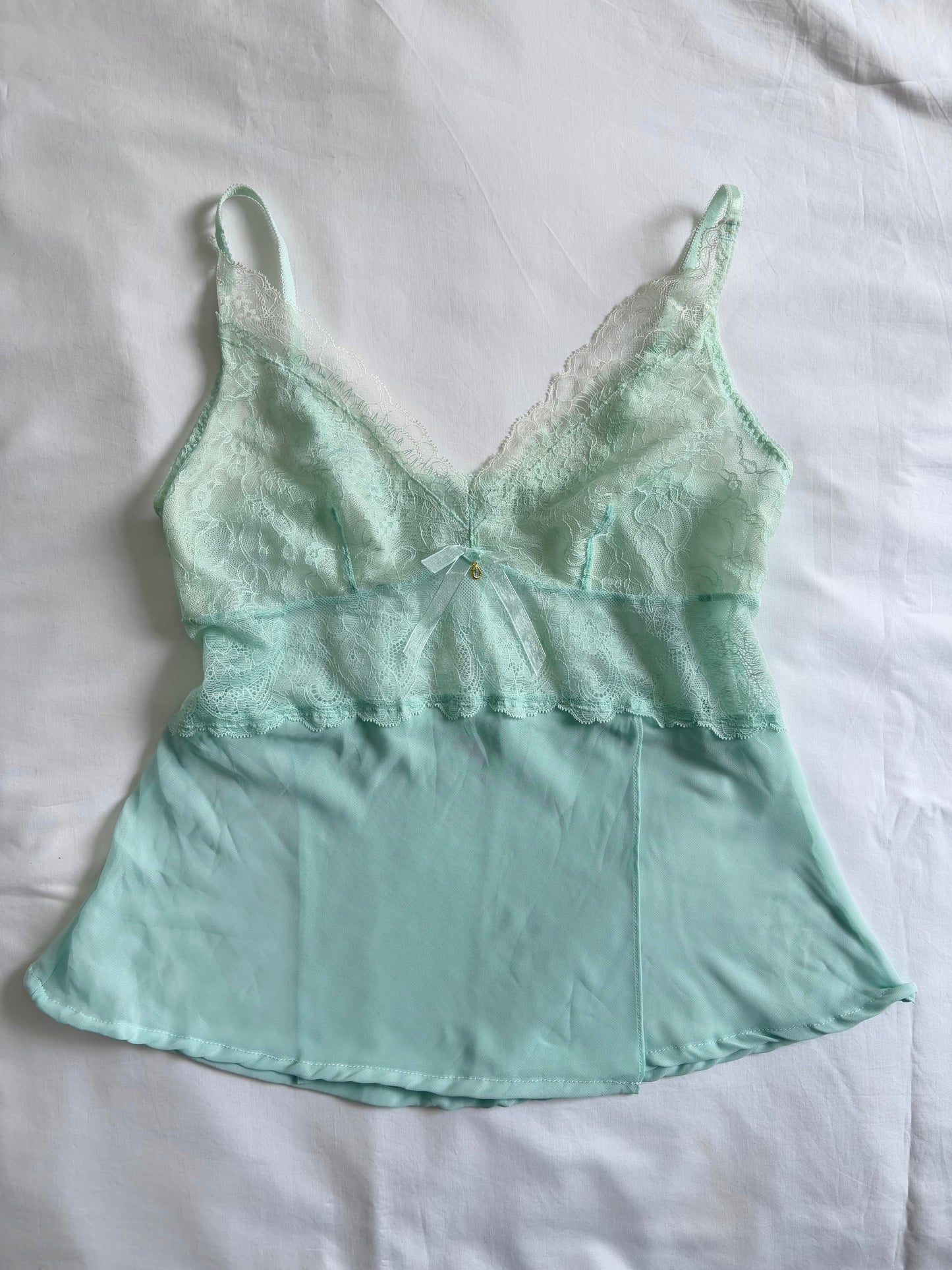 00’s Mint lace cami | Size 12