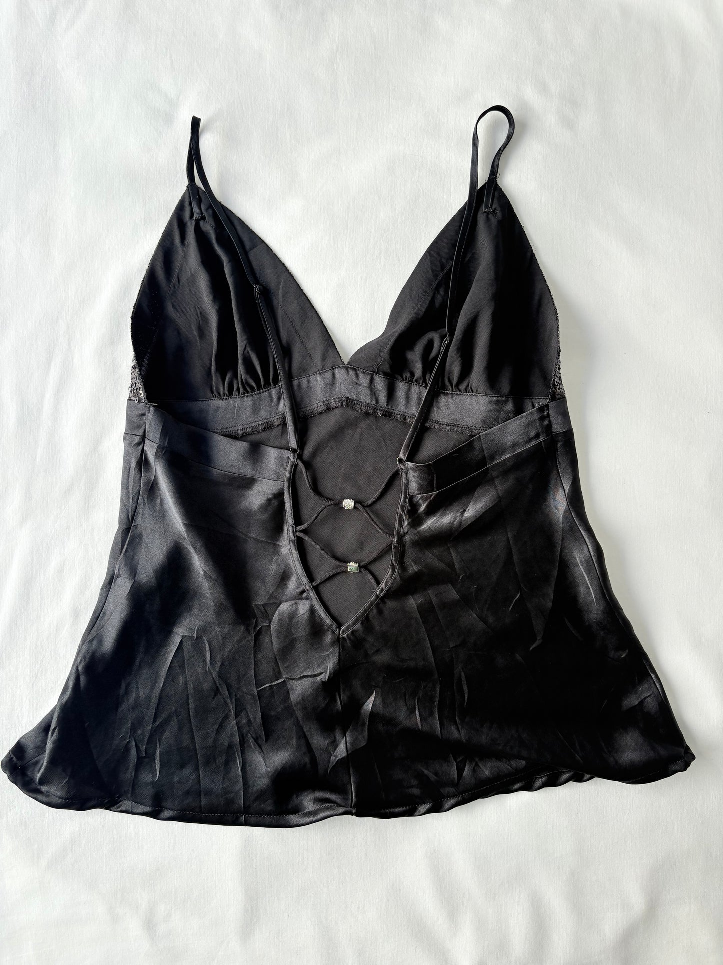 00’s Sequin low back cami | Size 12
