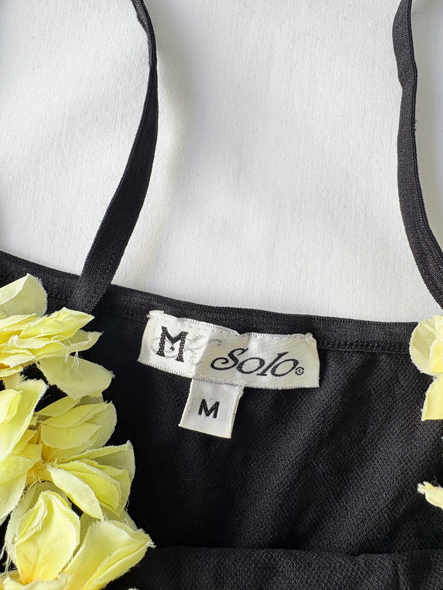 00’s Yellow floral lace cami | Size 8