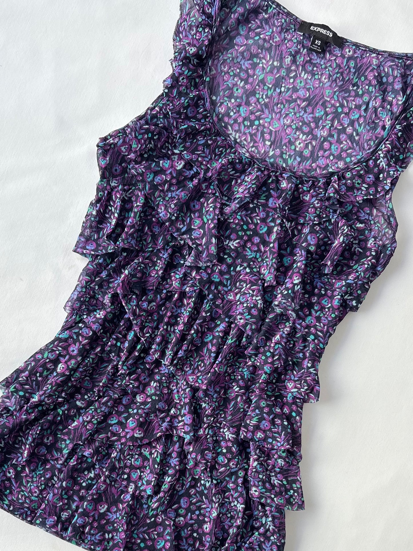 00’s Express tiered floral tank | Size XS