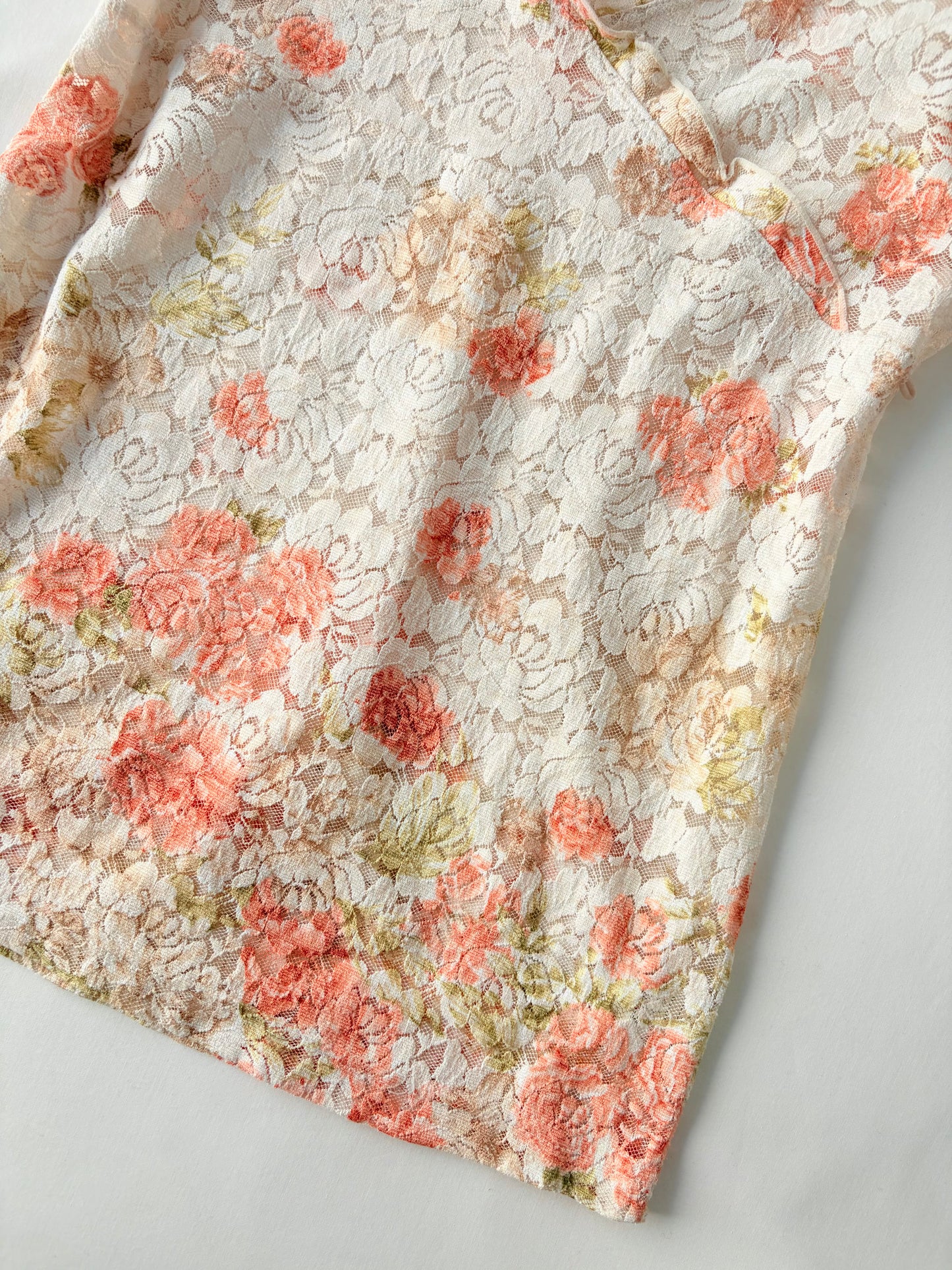 00’s Peach lace cami | Size 12