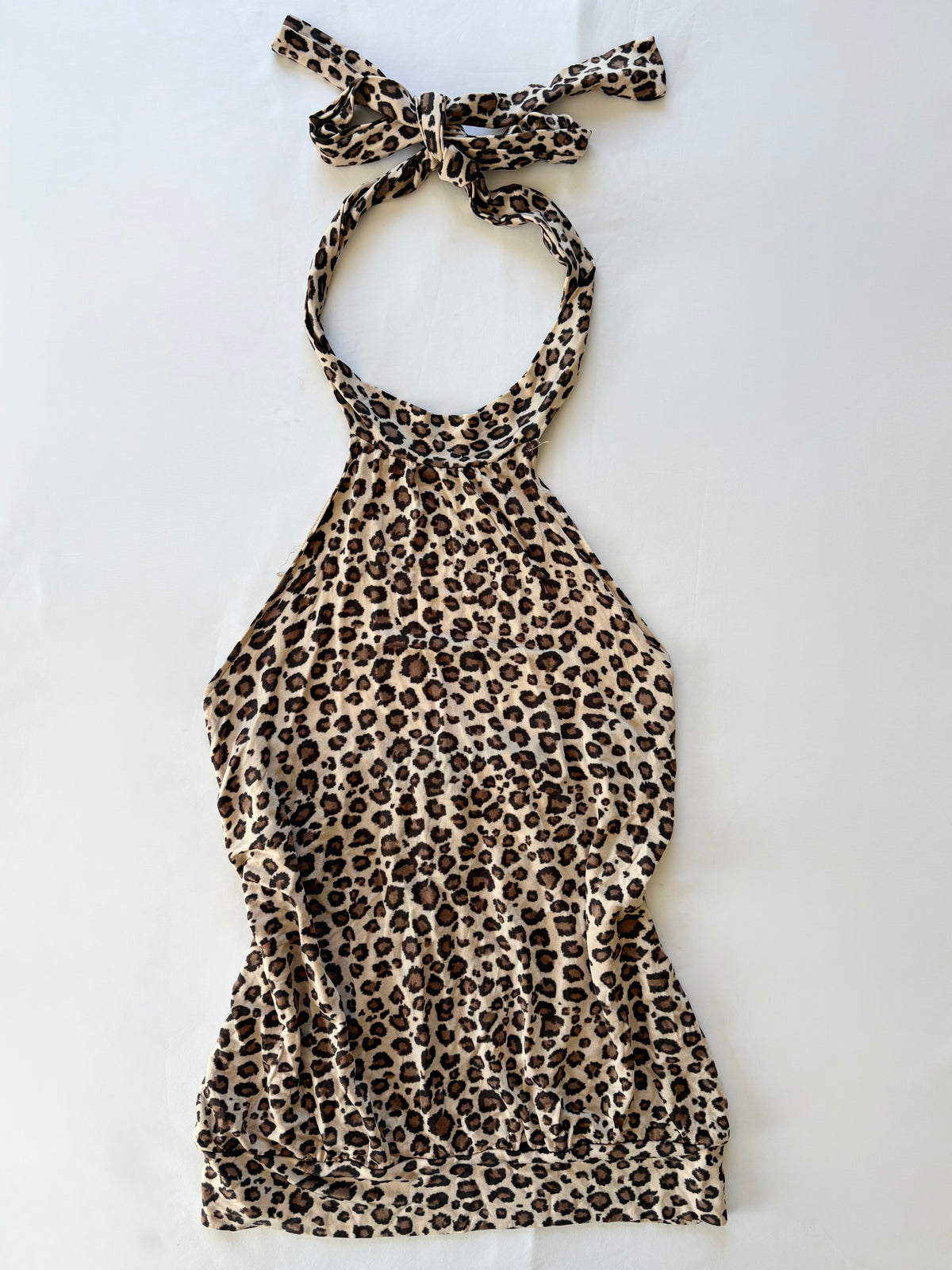 00’s Leopard halter top | Size 8
