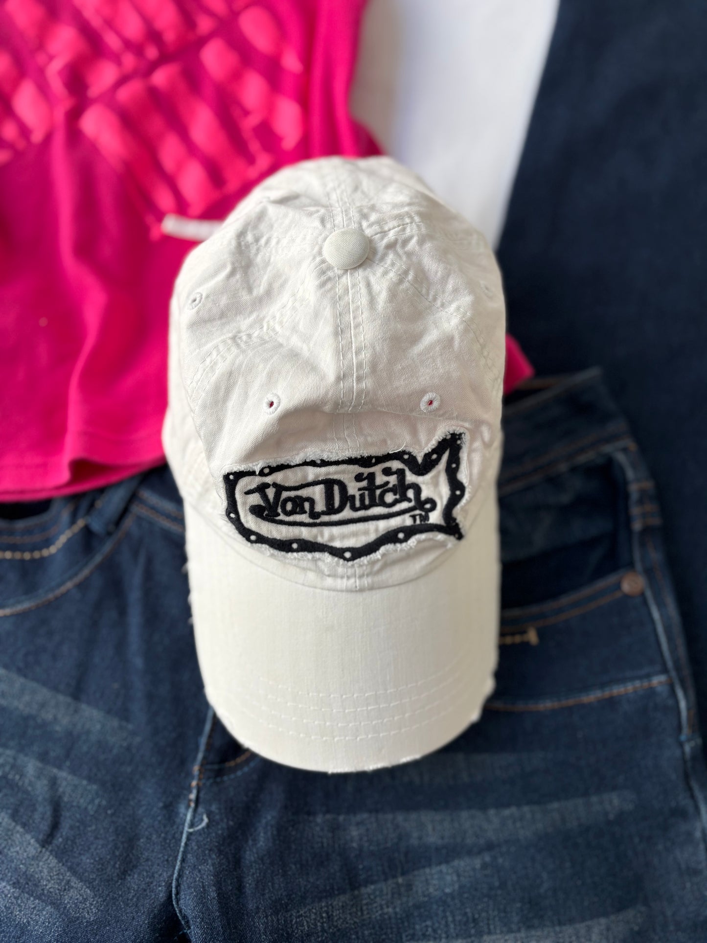 00’s Von Dutch white cap