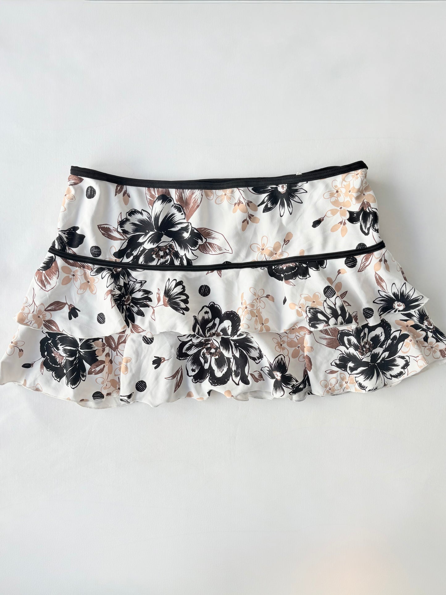 00’s Tiered floral mini skirt | Size 8