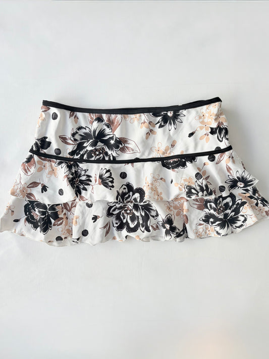 00’s Tiered floral mini skirt | Size 8