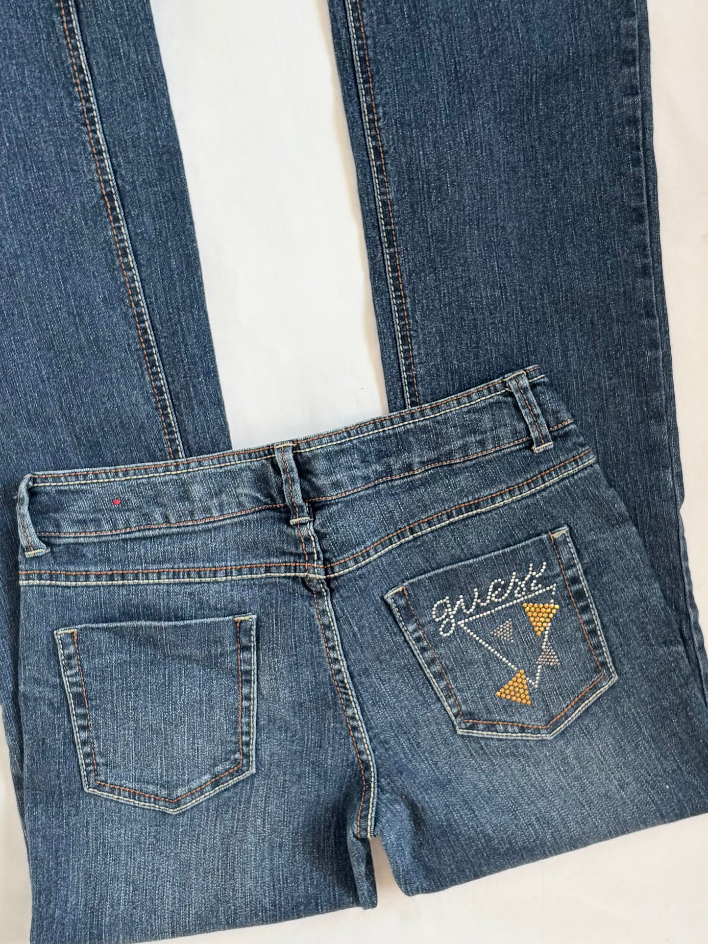 00’s Guess bedazzled bootcut jeans | Size 8