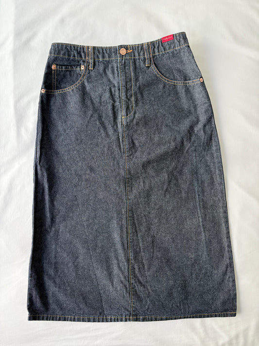 00’s Jeanswest denim midi skirt | Size 10