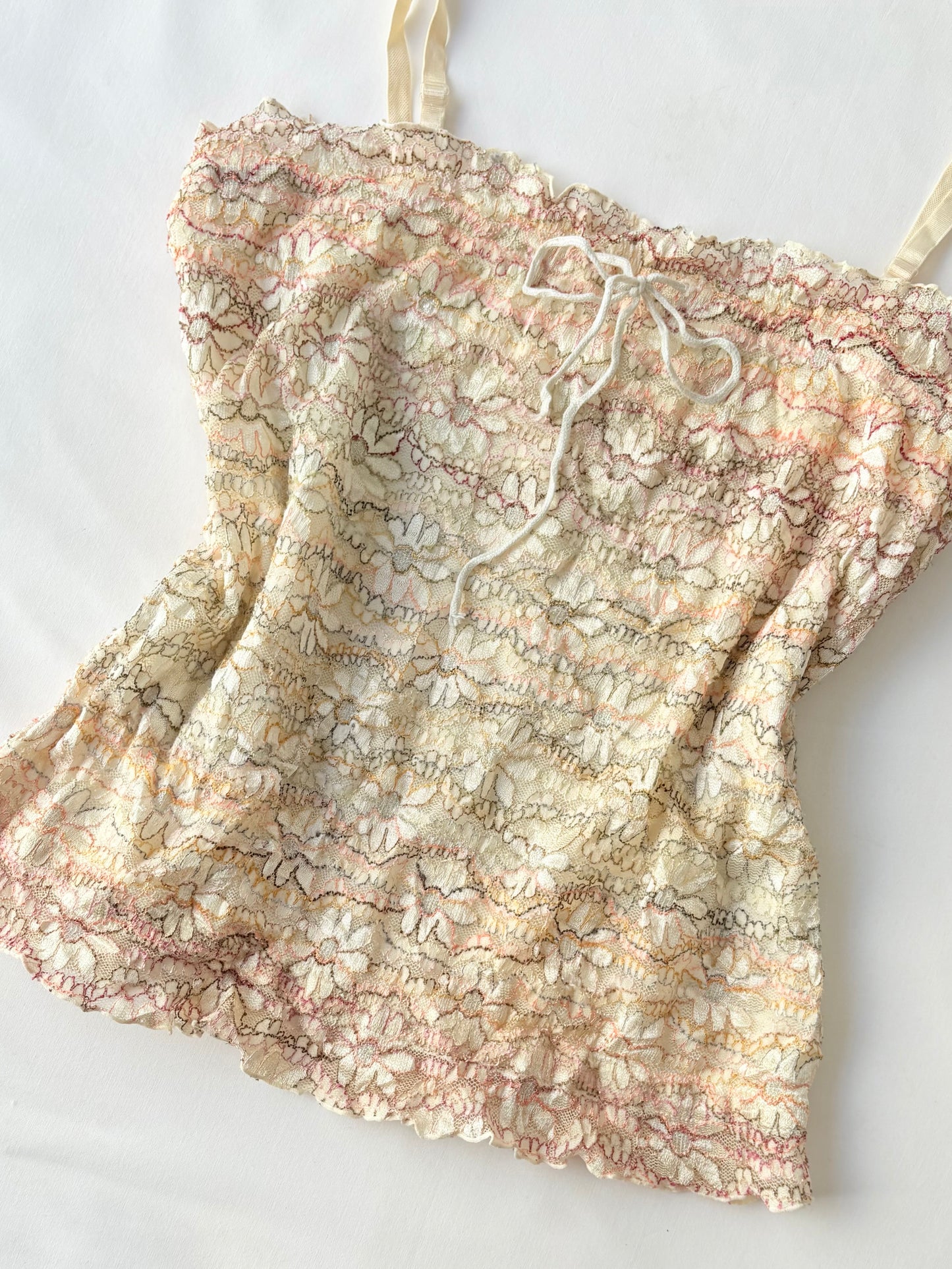00’s Japanese embroidered cami | Size 10