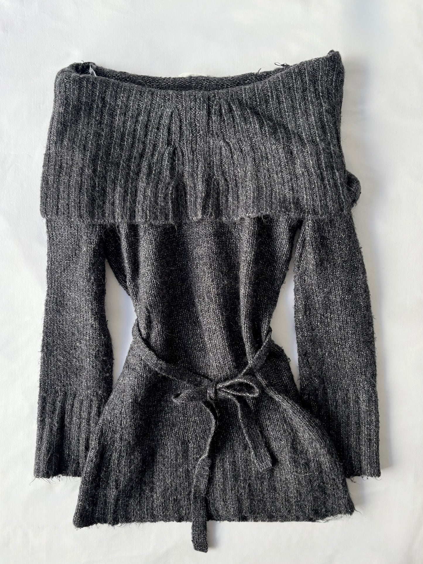 00’s Off the shoulder knit mini dress | Size medium