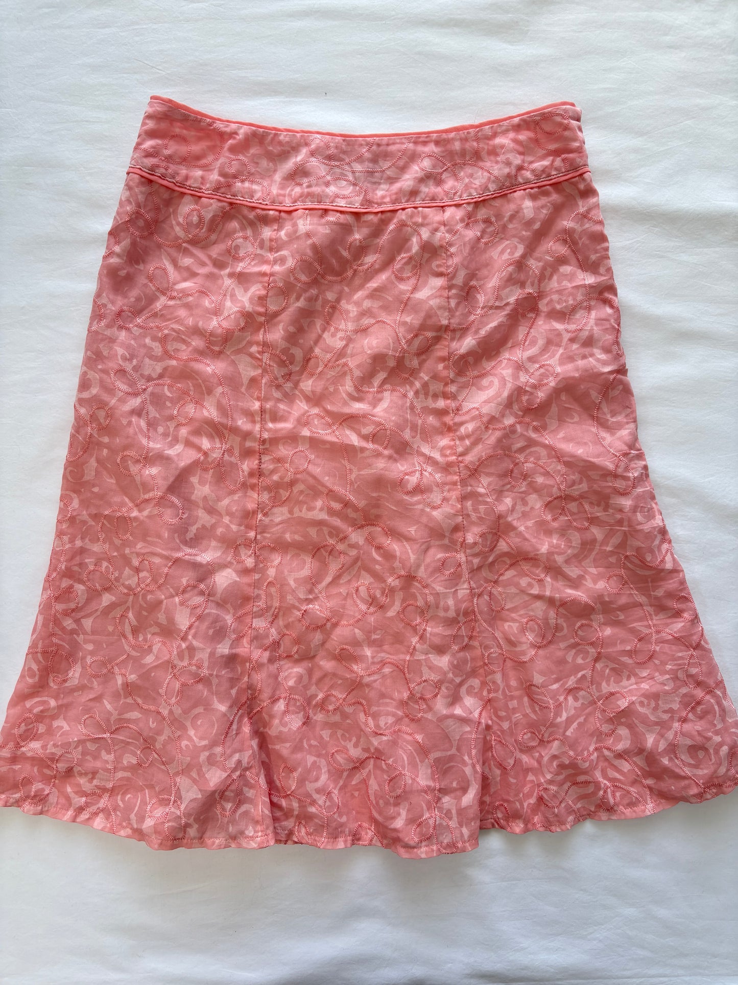 00’s Pink True Love midi skirt | Size 8