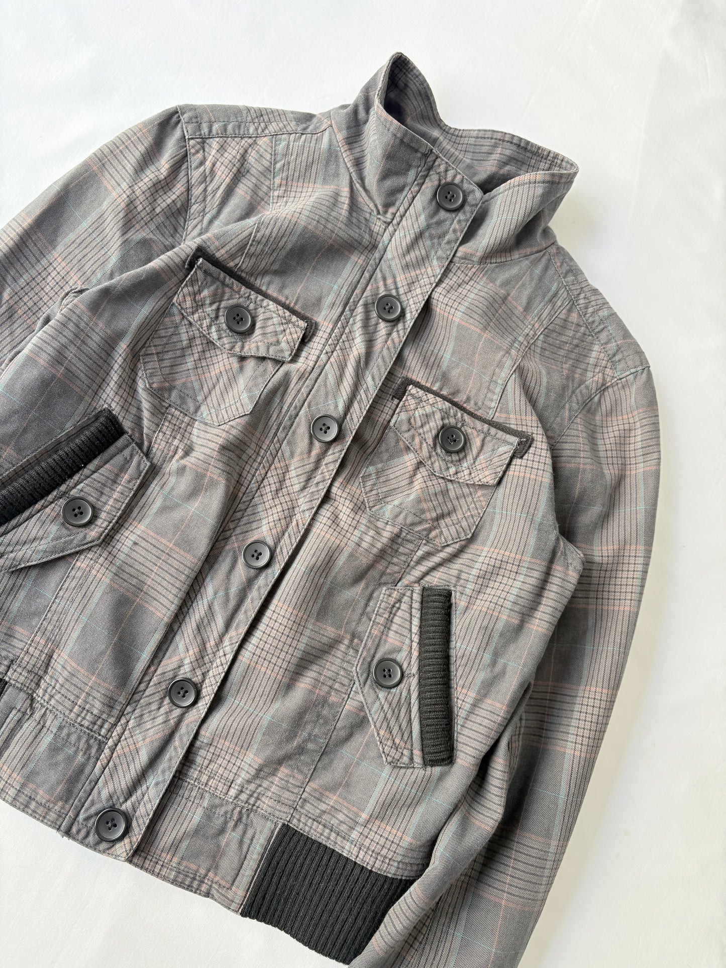 00’s Just Jeans plaid jacket | Size 8