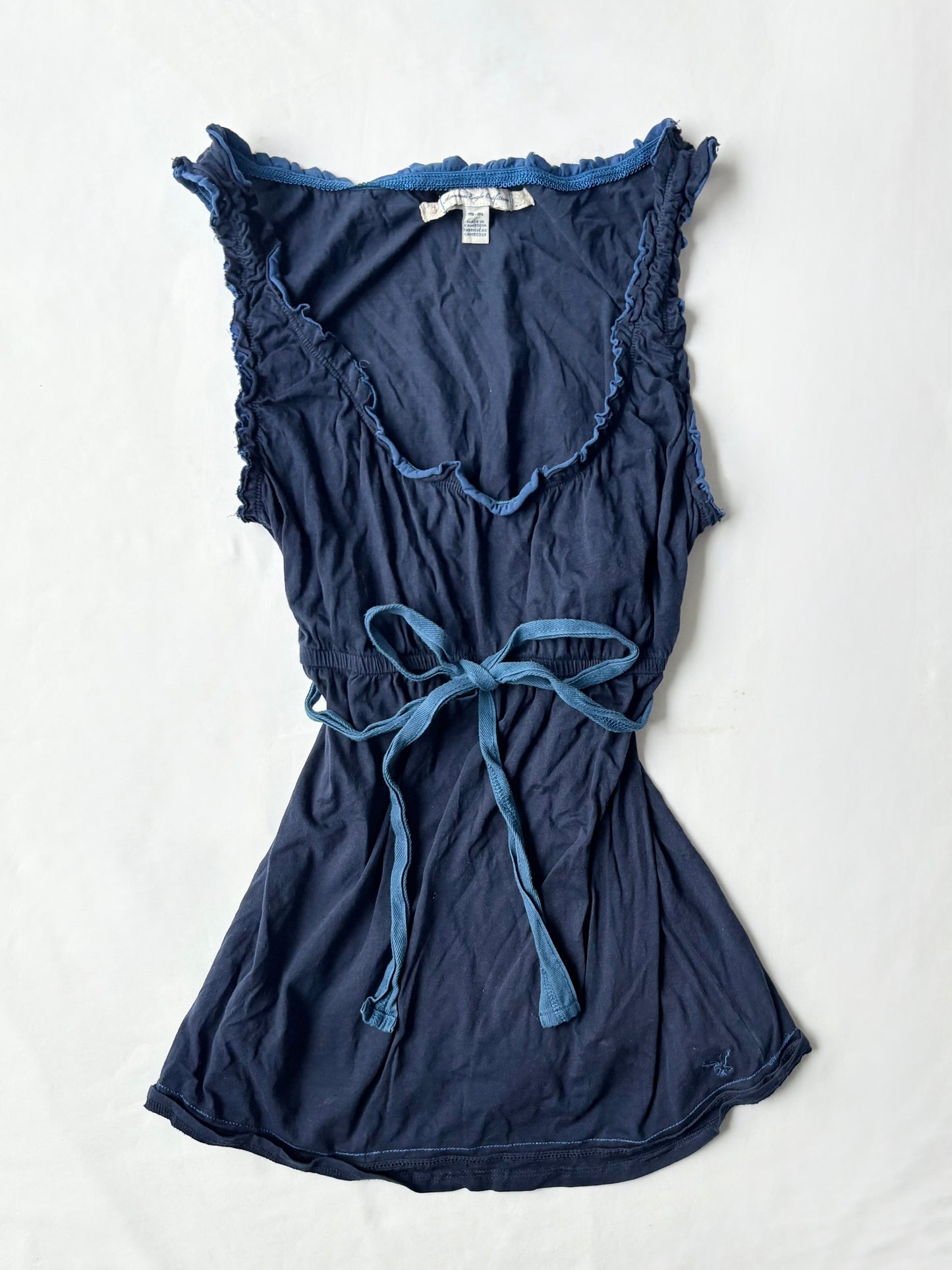 00’s American Eagle babydoll tie top | Size medium