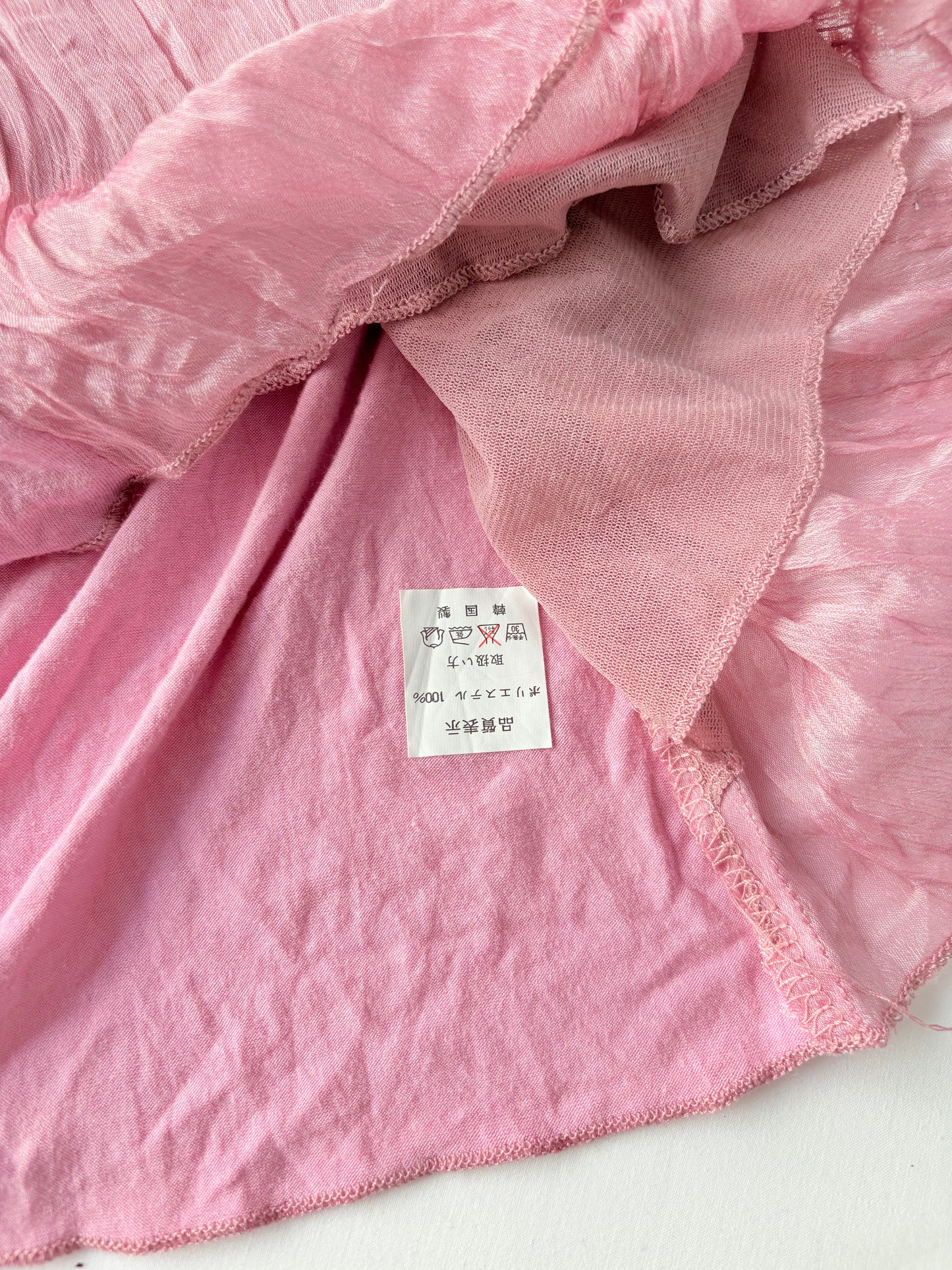 00’s Pink fairy sequin top | Size small