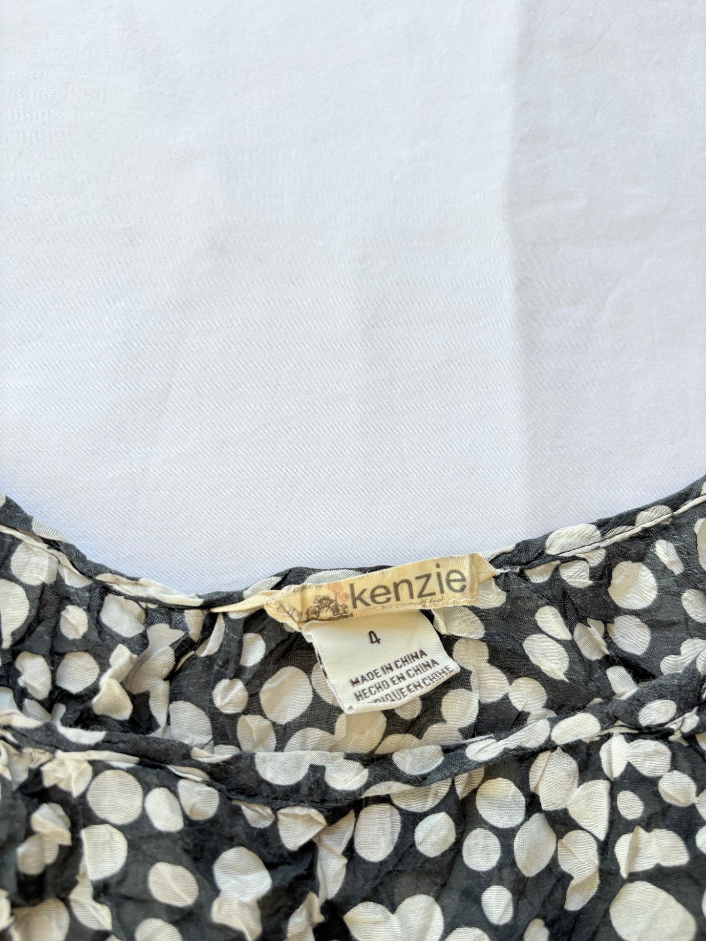 00’s Silk babydoll tie top | Size 10