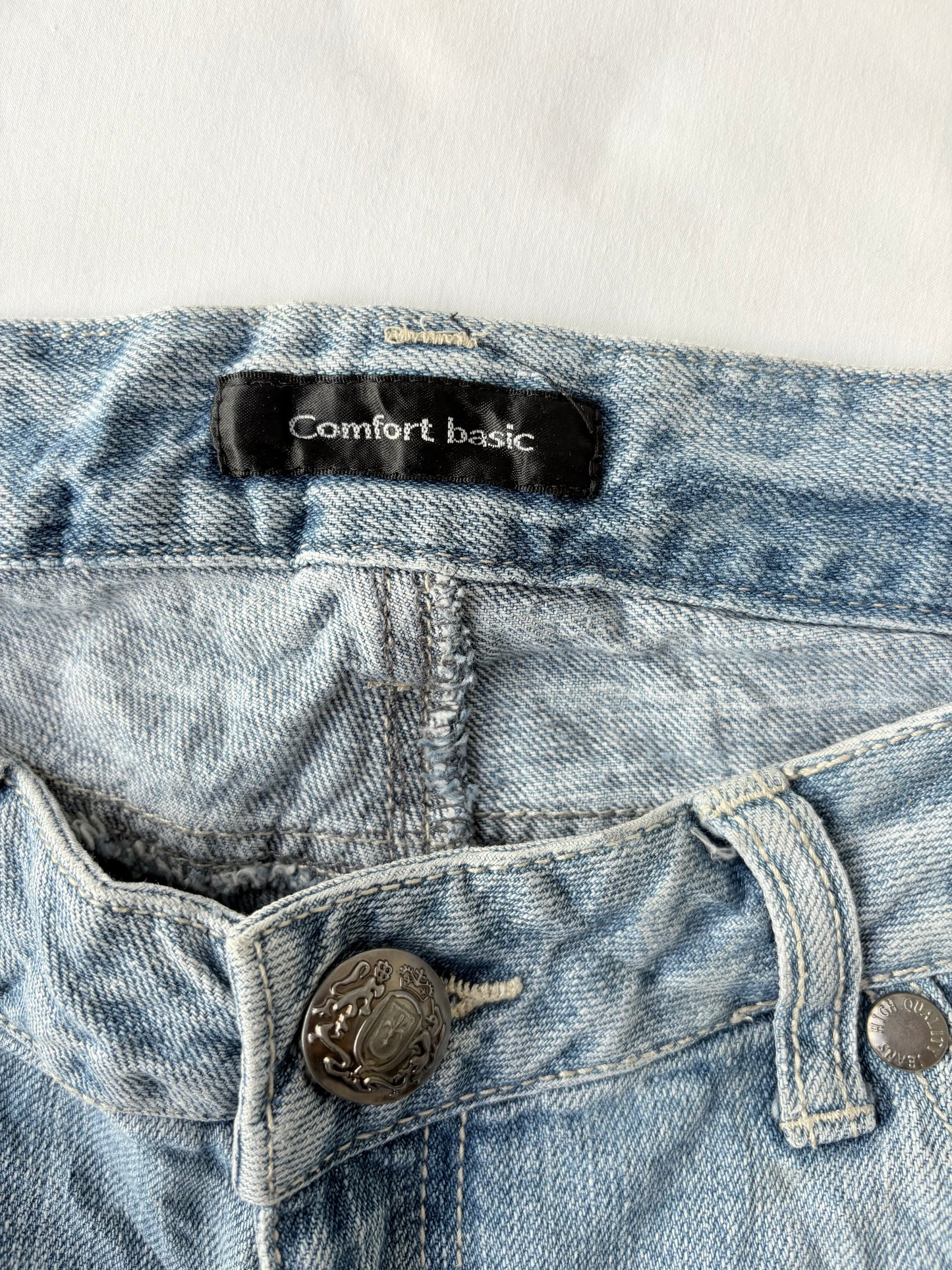 00’s Low rise zipper denim shorts | Size 8