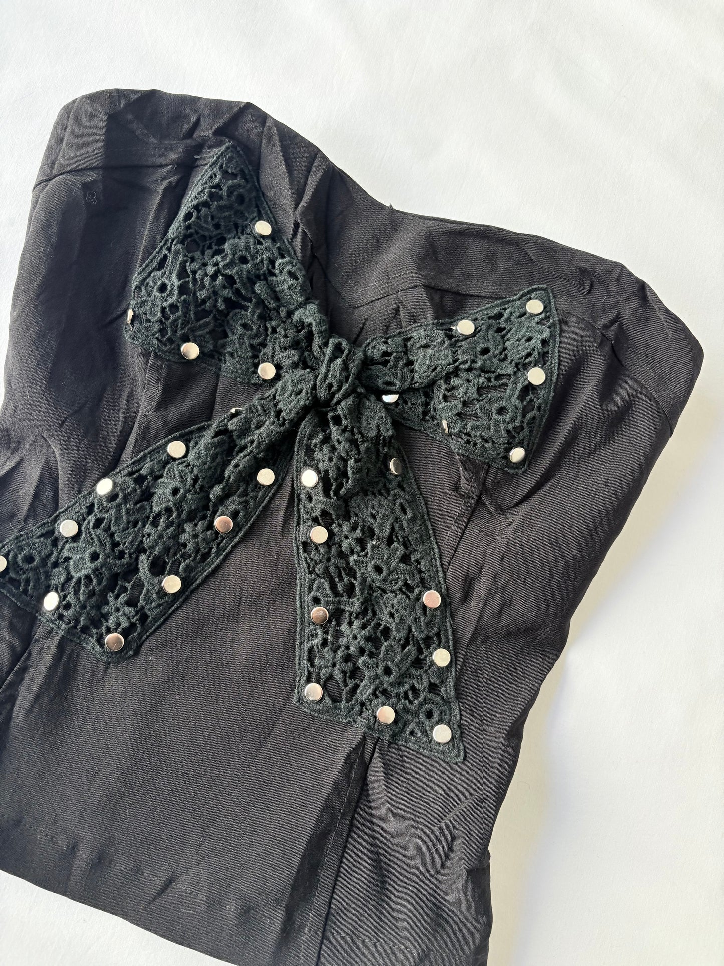 00’s Bandeau bow top | Size medium