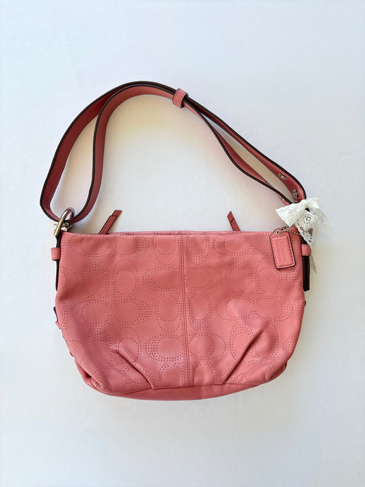 2012 Coach salmon signature shoulder bag