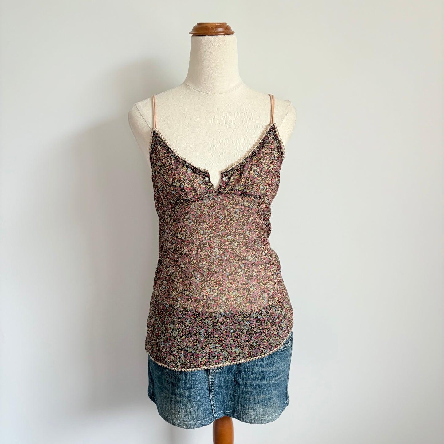 00’s JKG floral sheer cami | Size 12