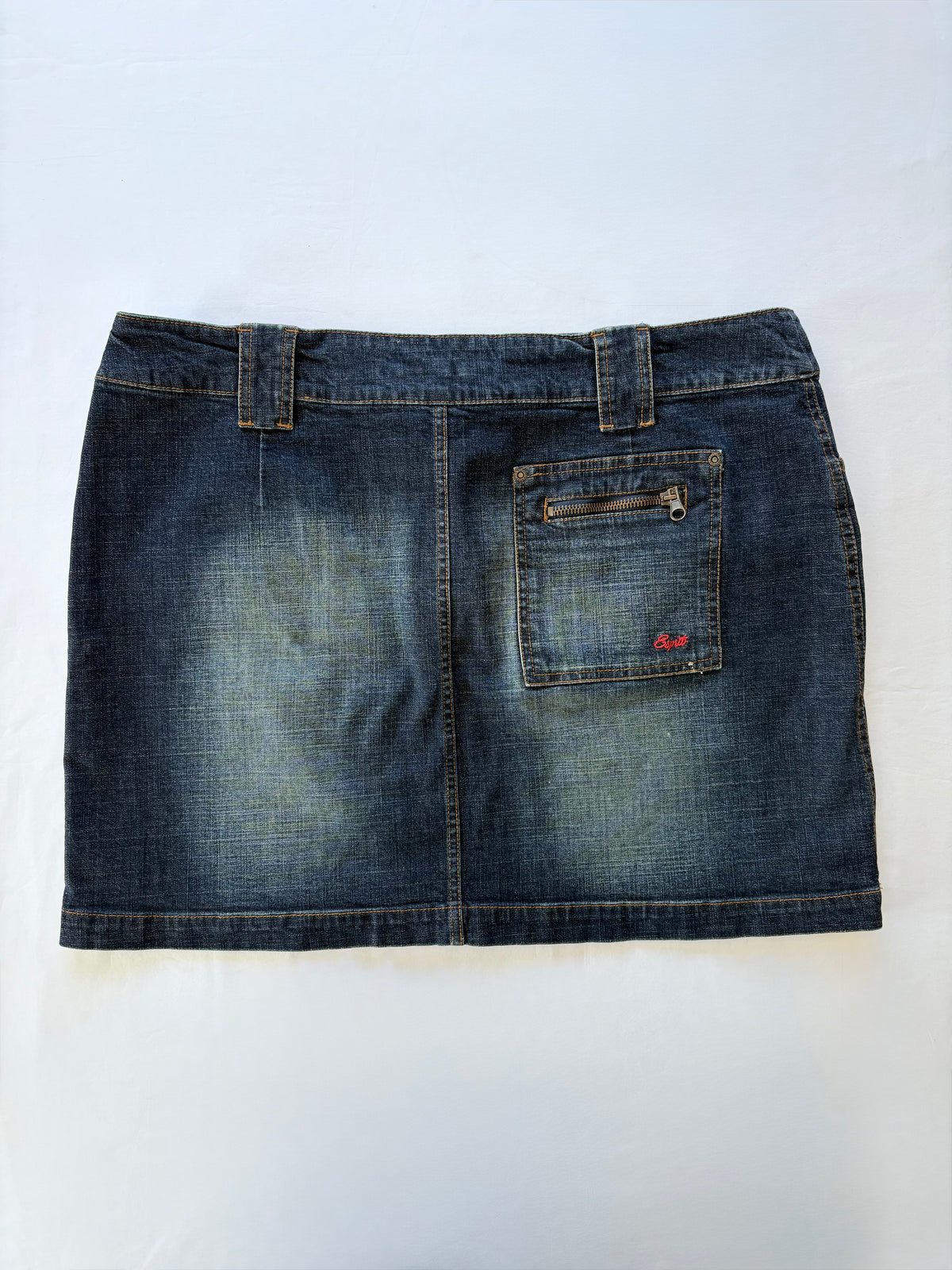 00’s Esprit dark denim skirt | Size 14