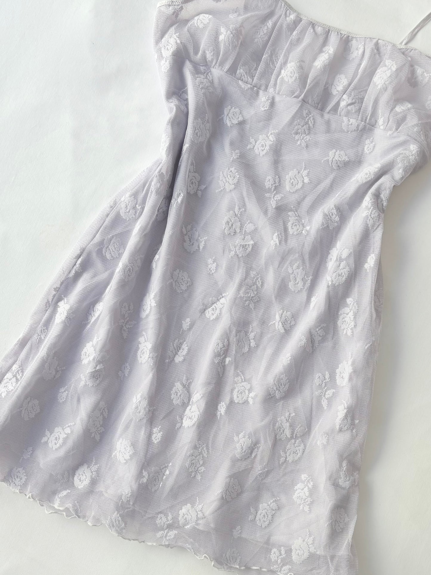 00’s Japanese lilac mini dress | Size 10